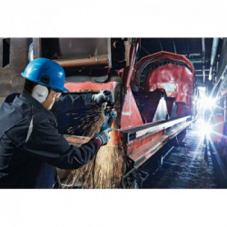 Bosch GWS 19-125 CIE - Smerigliatrice, 1900 W, Ø125 mm, Constant Electronic, Cuffia Chiusa, Impugnatura Supplem., Vibration