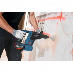 Bosch GBH 18V-26 F + GDE 18V-16 - Martello Perforatore SDS-Plus 18V, 2x6,0 Ah, 2,6 J, 2 Accessori, Caricabatteria, L-Boxx