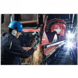 Bosch GWS 19-125 CI - Smerigliatrice, 1900 W, Ø125 mm, Constant Electronic, Cuffia Chiusa, Impugnatura Supplem.