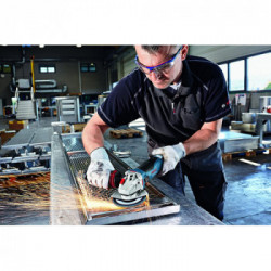 Bosch GWS 19-125 CIST - Smerigliatrice, 1900 W, Ø125 mm, Super Torque, Constant Electronic, Cuffia Chiusa, Impugnatura Supplem.