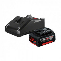 Bosch GBA 18V 4.0Ah + GAL 18V-40 - Starter Set 1 Batteria 18V, 4,0 Ah con Caricabatteria