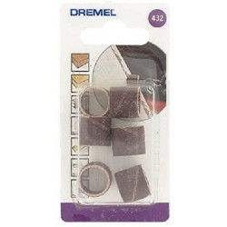 Dremel 432 Cilindri Abrasivi Grana 120 13 mm Marrone 6 Pezzi
