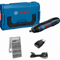 Bosch GO Professional - Cacciavite 3,6V, 1,5 Ah, Set 25 bit Avvitamento, 2,5-5 Nm