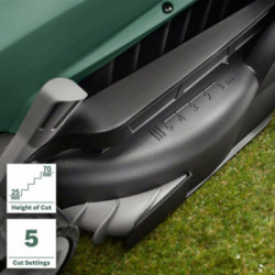 Bosch EasyRotak 36-550 - Rasaerba 36V, 4,0 Ah, Ø Taglio 38 cm, Lunghezza Lama 37 cm, Altezza Taglio 20-70mm, Batt e Carica Incl