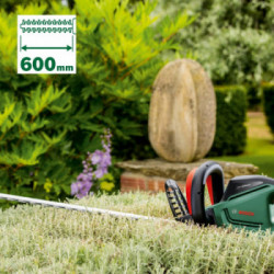Bosch UniversalHedgeCut 60 - Tagliasiepi con Funzione Sega, 480W, Lunghezza Lama 60cm, Spessore Taglio 30mm	