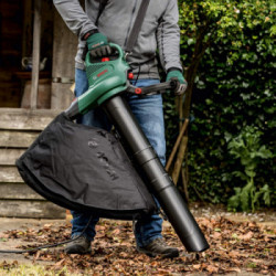 Bosch UniversalGardenTidy 3000 - Soffiatore, Aspiratore 3000W, Portata Max 160l/min, Sacco 50 Lt.