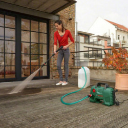 Bosch EasyAquatak 120 - Idropulitrice, 1500W, Portata Max 350 L/h, Pressione 120 Bar, Pistola e Ugello a Getto Variabile