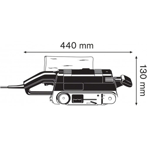 Bosch GBS 75 AE - Levigatrice a Nastro 750W,...