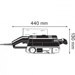 Bosch GBS 75 AE - Levigatrice a Nastro 750W, Nastro 75x533cm, Velocità Nastro 200-330 m/min