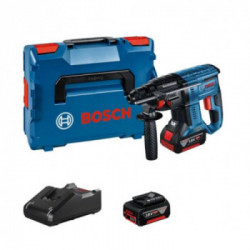 Bosch GBH 18V-21 - Martello Perforatore SDS-Plus 18V, 2x4,0 Ah, 2J, 2 Accessori, Caricabatteria, L-Boxx
