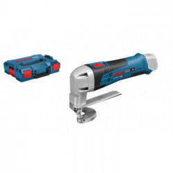 Bosch GSC 12V-13 - Cesoia per Lamiere, 12V, Capacità Taglio 0,6-2mm, 3.600 corse/min, L-Boxx, Senza Batteria e Caricabatt.