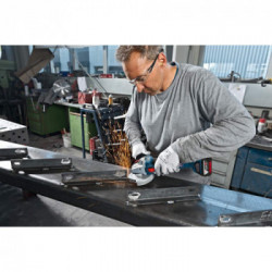 Bosch GWS 18 V-10 - Smerigliatrice Angolare 18V, Ø 115mm, 10.000 giri/min, L-Boxx, Senza Batteria e Caricabatt.