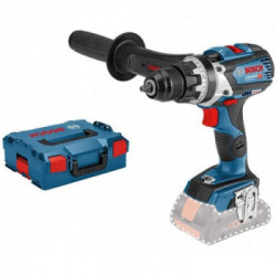 Bosch GSR 18 V-110 C - Trapano Avvitatore con Percussione 18V, 47-110Nm, L-Boxx, Moulo Bluetooth, Senza Batteria e Caricabatt.