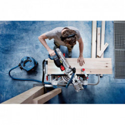 Bosch GCM 18V-216 - Troncatrice Radiale 18V, Ø Lama 305mm, Inclinazine SX e DX, Senza Batteria e Caricabatt.	