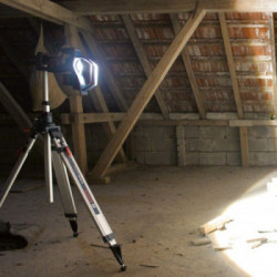 Bosch GLI 18V-10000 C - Faro da Cantiere 18V, 10.000 Lumen, Bluetooth Connect
