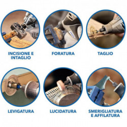 Dremel 4250 Multiutensile 175W, con 3 Complementi e 45 Accessori, Velocità 5.000-35.000 giri/min