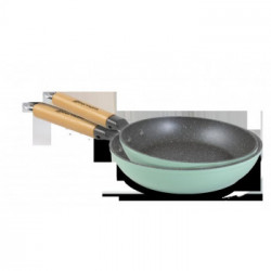 BIALETTI* SET BIS PADELLA Y00AGD0399 GREEN INDUCTION , 24 + 28 CM