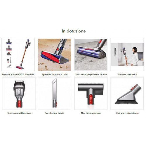 Dyson Cyclone V10 Absolute - Scopa Elettrica...