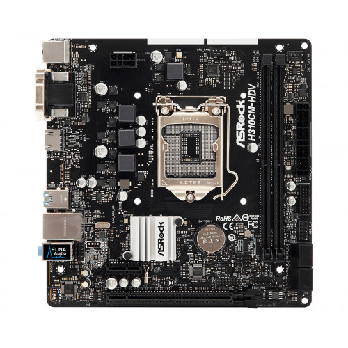 Asrock H310CM-HDV Intel® H310 LGA 1151 (Presa...