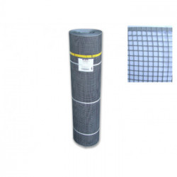 Rete in plastica multiuso a maglia quadra Prodotta in HDPE, polietilene ad alta densitÃ  1,0 x 5,0 mt Argento Quadra