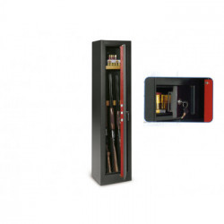 Armadio sicurezza con chiave porta fucili 7 posti e tesoretto 365 x 320 x 1560 mm Home Safe