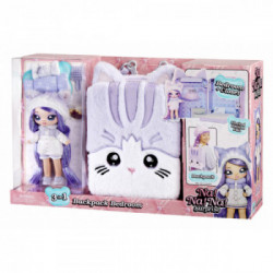 Na! Na! Na! Surprise 3-in-1 Backpack Bedroom Series 3 Playset- Lavender Kitty