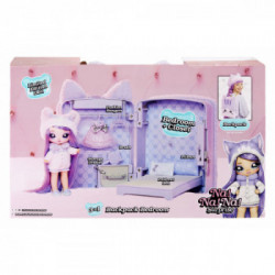 Na! Na! Na! Surprise 3-in-1 Backpack Bedroom Series 3 Playset- Lavender Kitty