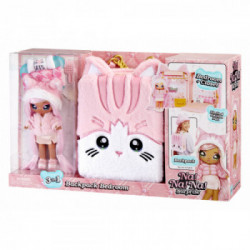 Na! Na! Na! Surprise 3-in-1 Backpack Bedroom Series 3 Playset- Pink Kitty