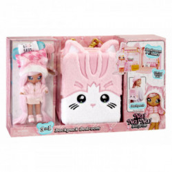 Na! Na! Na! Surprise 3-in-1 Backpack Bedroom Series 3 Playset- Pink Kitty