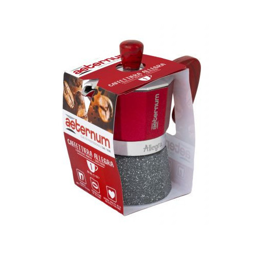 BIALETTI* CAFFETTIERA RED AETERNUM 1TZ