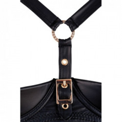 Abierta Fina Lingerie Dress - Vestitino Nero con Seno Scoperto, Taglia 80B/M