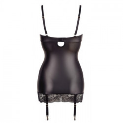 Abierta Fina Lingerie Dress - Vestitino Nero con Seno Scoperto, Taglia 85B/L