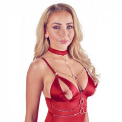 Abierta Fina Basque Red S - Corsetto Basque