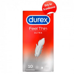Durex Feel Ultra Thin - Preservativi Ultra Sottili, Confezione da 10