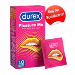 Durex Pleasure - Preservativi Simolanti per Lui e per Lei, Confezione da 10