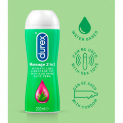 Durex Play Aloe Vera 2in1 - Gel Lubrificante, Aloe, 200 ml