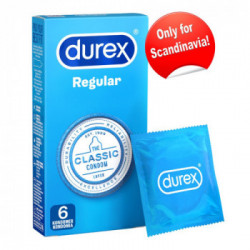 Durex Regular - Preservativi Classici, Confezione da 6