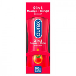 Durex Massage 2in1 - Gel Lubrificante, Guarana, 200 ml