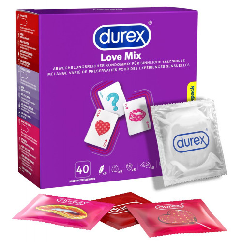 Durex Love Mix - Preservativi 5 Varietà,...