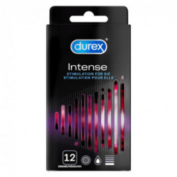 Durex Intense Orgasmic - Preservativi Stimolanti per Lei, Confezione da 12