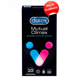Durex Mutual Climax - Preservativi Con Borchie, Confezione da 10