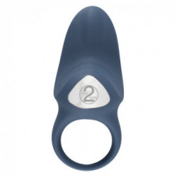 Blue Line Vibrating Cock Ring rechargeab - Anello per il Pene