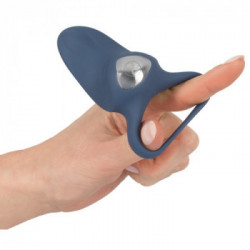 Blue Line Vibrating Cock Ring rechargeab - Anello per il Pene
