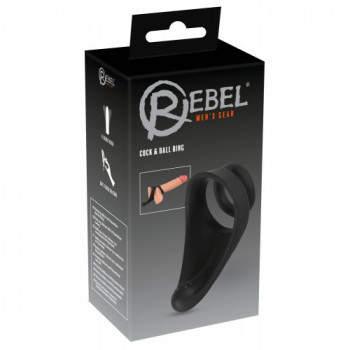 Rebel Cock & ball ring -...
