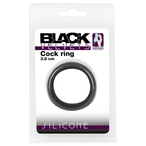 Black Velvets Cock Ring 3.8 cm - Anello per il...