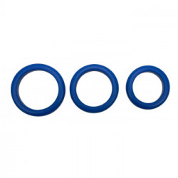 You2Toys 3 blue silicone rings - Anello per il Pene