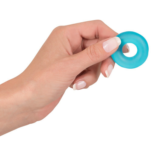You2Toys Stretchy Cockring Frosted Blue -...