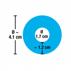 You2Toys Stretchy Cockring Frosted Blue - Anello per il Pene