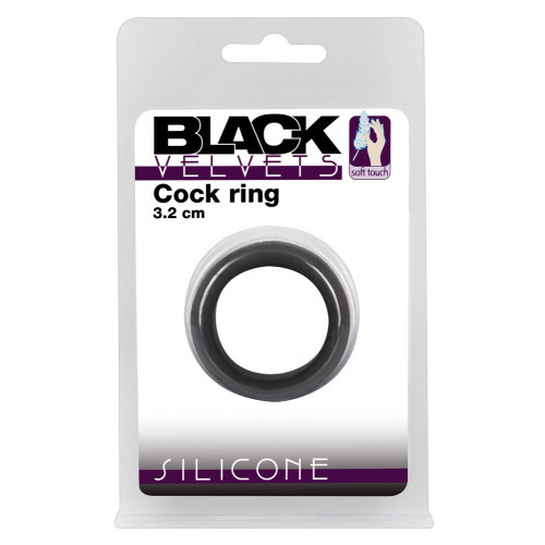 Black Velvets Cock Ring 3.2 cm - Anello per il...
