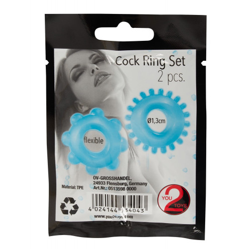 You2Toys Cock Ring Set pack of 2 - Anello per...